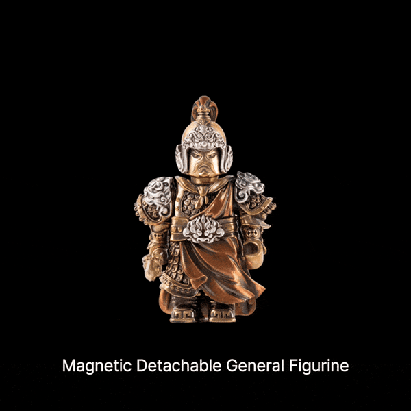 Magnetic Detachable Warrior Figurine Decor – Premium Metal Collectible Statue