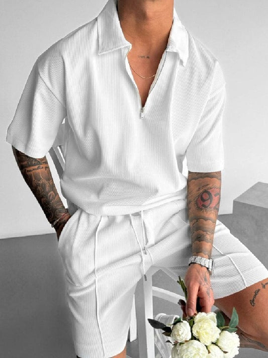 Men's Summer two pieces Tops & Shorts Bottom