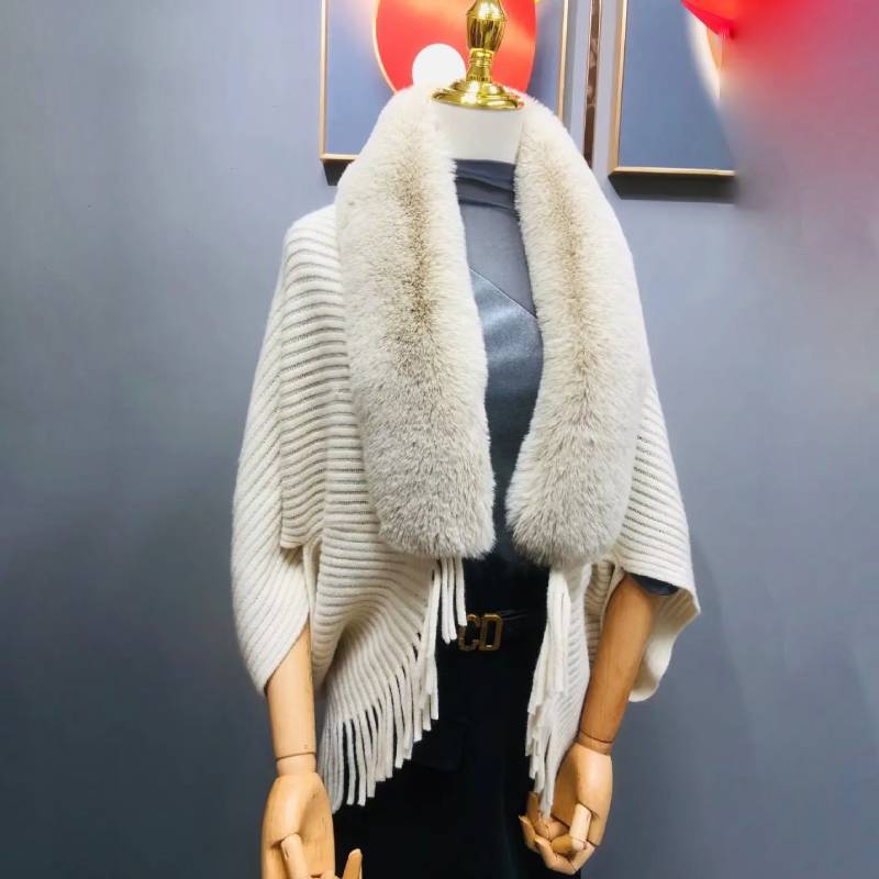 Ladies Knitted Loose Shawl Coat