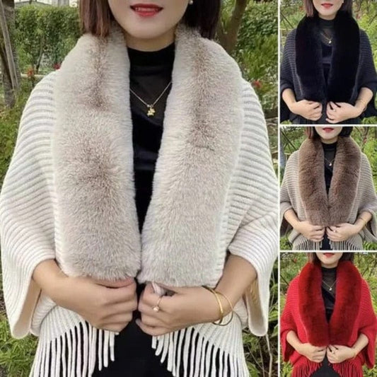 Ladies Knitted Loose Shawl Coat
